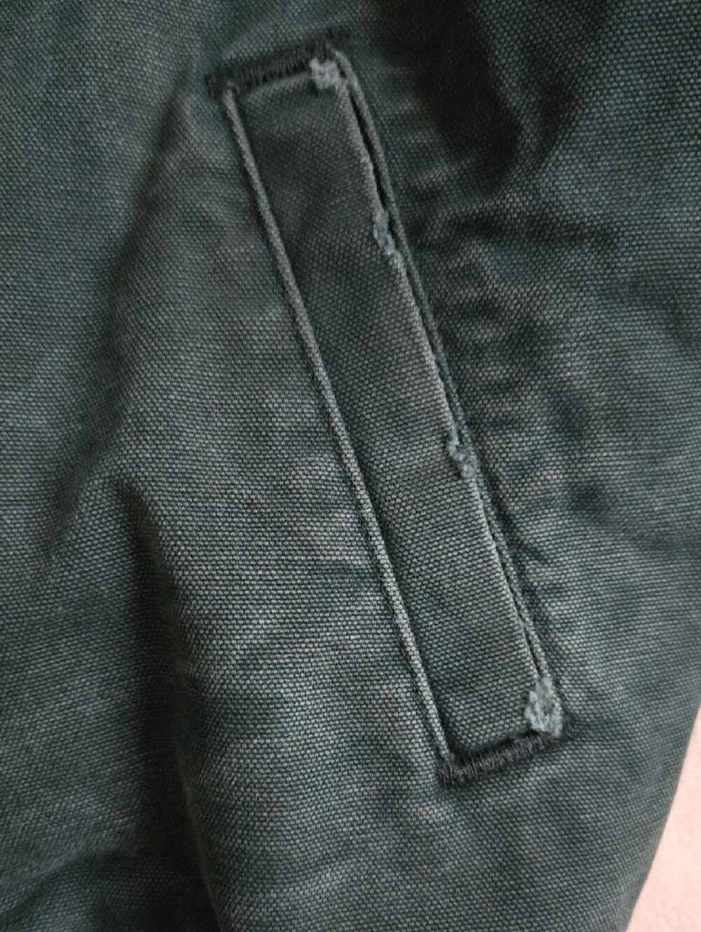 VTG Carhartt Men's Green Santa Fe Canvas Jacket with Dark Brown Corduroy Collar - Picture 7 of 16